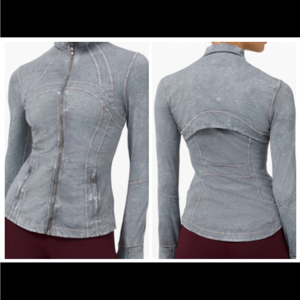 Lululemon Define Jacket *Ice Dye Ice Wash Asphalt Grey in EUC.